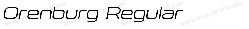 Orenburg Regular字体转换